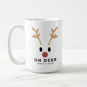 あおもしろいあ鹿クリスマス コーヒーマグカップ (左)