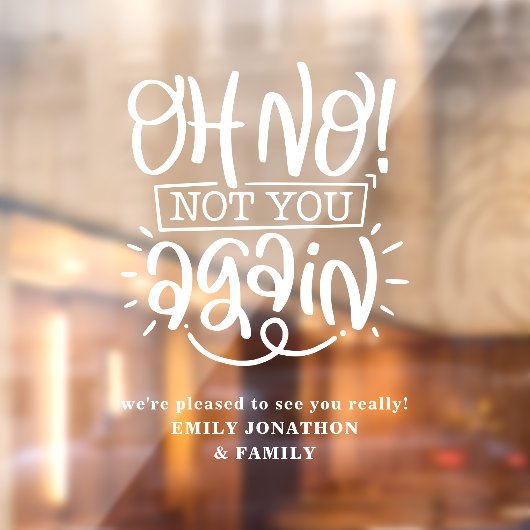 あおもしろいあ、もう一度家の名前を歓迎しない ウィンドウサイン (シート2)