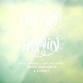 あおもしろいあ、もう一度家の名前を歓迎しない ウィンドウサイン (シート3)