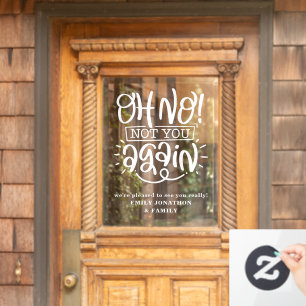 あおもしろいあ、もう一度家の名前を歓迎しない ウィンドウサイン