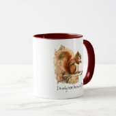 あおもしろいの木の実、リスのためだけにいるんだ マグカップ (正面右)