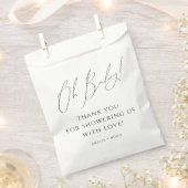 あお洒落あ男女兼用あ赤ちゃんシャワーありがとう フェイバーバッグ (クリップ留めされた状態)