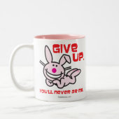 あきらめて下さい ツートーンマグカップ (左)