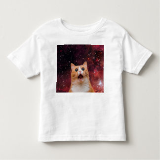 あきれた宇宙猫 トドラーTシャツ