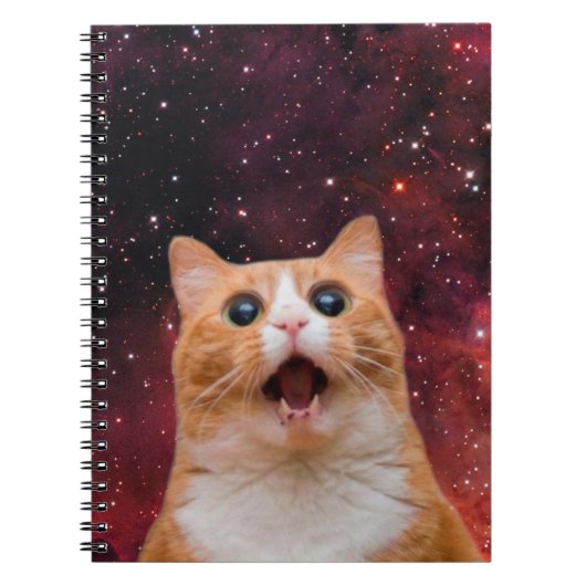 あきれた宇宙猫 ノートブック (正面)