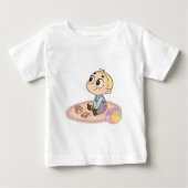 あきれた少年 ベビーTシャツ (正面)