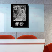 あくびするコアラおもしろい引用文 ポスター