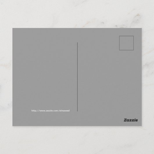 あくびするコアラおもしろい引用文 ポストカード (裏面)