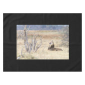 あくびするライオン テーブルクロス (正面(横))