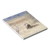 あくびするライオン ノートパッド (アングル)