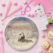 あくびするライオン ペーパープレート (パーティー)