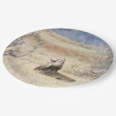 あくびするライオン ペーパープレート (アングル)