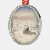 あくびするライオン メタルオーナメント (左)