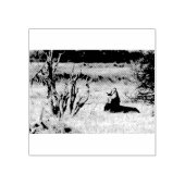 あくびするライオン ラバースタンプ (インプリント)