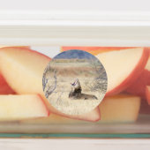 あくびするライオン ラベル (貼付)