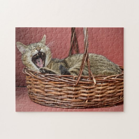 あくびする猫パズル ジグソーパズル (横)