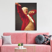 あくびする男（自画像） (Joseph Ducreux) キャンバスプリント (インサイチュ (リビング))