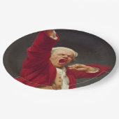 あくびする男（自画像） (Joseph Ducreux) ペーパープレート (アングル)