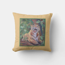 あくびする虎 クッション