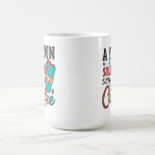 あくびはコーヒ静かーの叫び コーヒーマグカップ (中央)