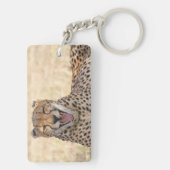あくびをするチーター キーホルダー (裏面)