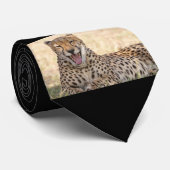 あくびをするチーター ネクタイ (ロール)