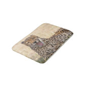 あくびをするチーター バスマット (アングル)