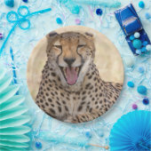 あくびをするチーター ペーパープレート (パーティー)