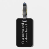 あくびをするチーター ラゲッジタグ (裏面縦)