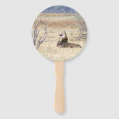 あくびをするライオン ハンドファン (正面)