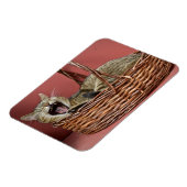 あくびをする猫マグネット マグネット (左側)