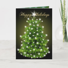 あけましておめでとうございます エレガントなクリスマスツリーの装飾 シーズンカード