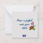 あけましておめでとうございます ノートカード (裏面)