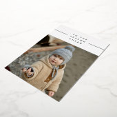 あけましておめでとうございます 家族の写真を追加してください 箔シーズンカード (回転した状態)