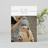 あけましておめでとうございます 家族の写真を追加してください 箔シーズンカード (立ち正面)