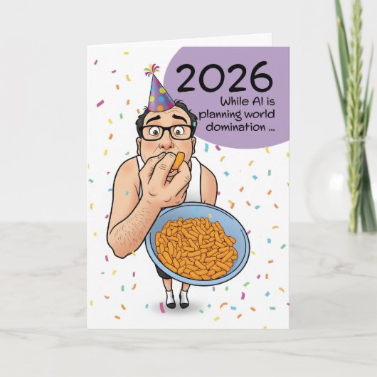 あけましておめでとうございます 2026年 AI 人工知能 シーズンカード (正面)