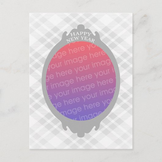 あけましておめでとう（あなたの写真を入れてください） シーズンポストカード (正面)