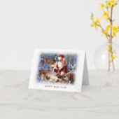 あけましておめでとう カード (黄色い花)