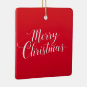 あけましておめでとう　クリスマス　ホリデーシーズン セラミックオーナメント (右)