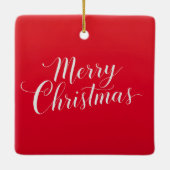 あけましておめでとう　クリスマス　ホリデーシーズン セラミックオーナメント (裏面)