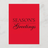 あけましておめでとう クリスマス ホリデーシーズン ポストカード (正面)