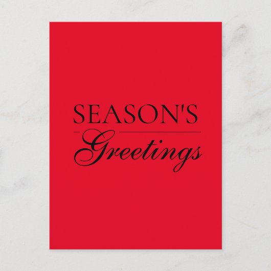 あけましておめでとう クリスマス ホリデーシーズン ポストカード (正面)