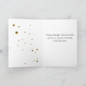 あけましておめでとう、シャンパン、時計、星、挨拶 シーズンカード (内部)