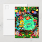 あけましておめでとう！ニワトリ シーズンポストカード (正面/裏面)