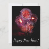 あけましておめでとう　花火　祝おう シーズンカード (正面)