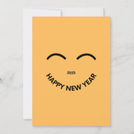 あけましておめでとう 2025 笑顔のホリデーカード シーズンカード