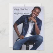 あけましておめでとう 2025 笑顔のホリデーカード シーズンカード (裏面)