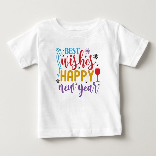 あけましておめでとう-80967 ベビーTシャツ (正面)
