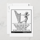 あごがリメリックのエドワード・リアの娘 ポストカード (正面/裏面)