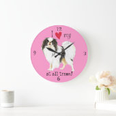 あごが大好日本のき ラージ壁時計 (ホーム)